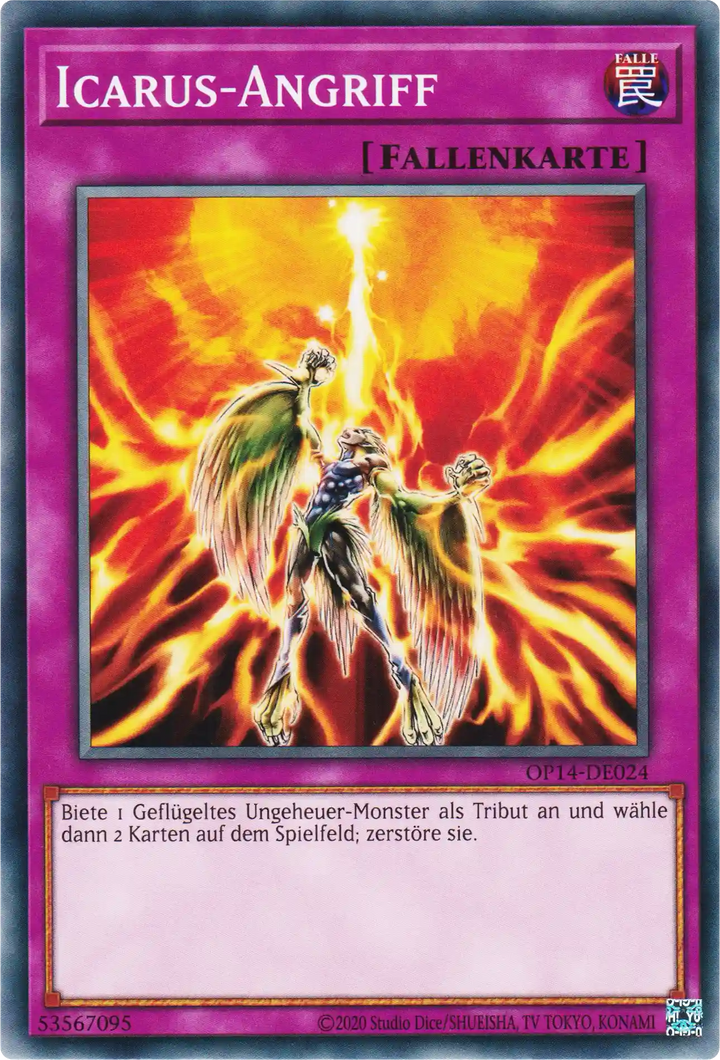 Icarus-Angriff Yu-Gi-Oh! Karte OP14-DE024 Common