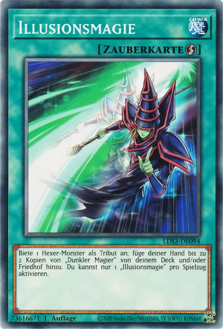 Illusionsmagie Yu-Gi-Oh! Karte LDS3-DE094 Common