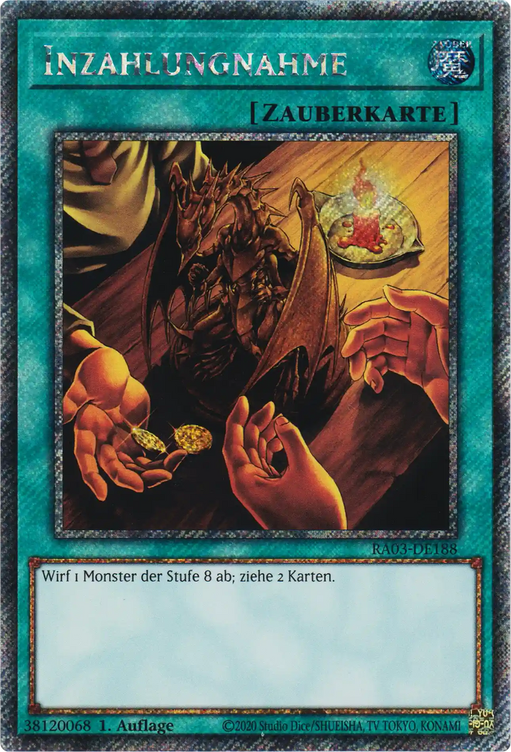 Inzahlungnahme Yu-Gi-Oh! Karte RA03-DE188 Platinum Secret Rare
