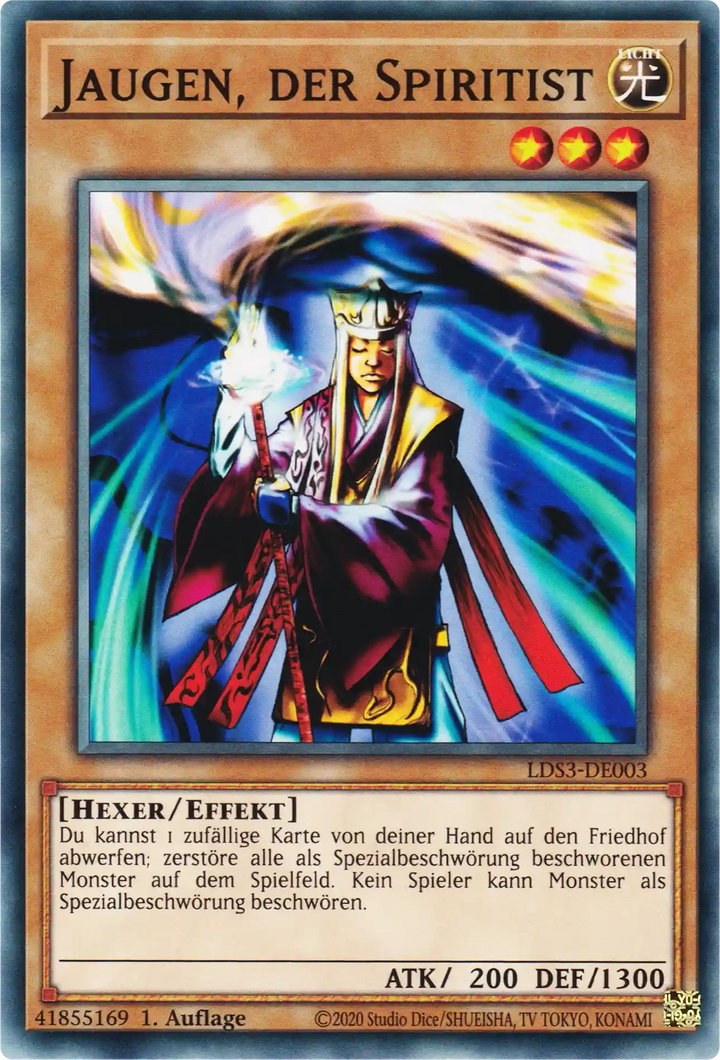 Jaugen, der Spiritist Yu-Gi-Oh! Karte LDS3-DE003 Common