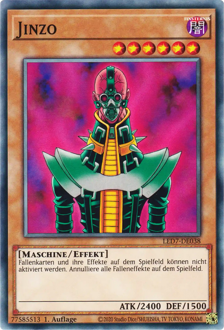 Jinzo Yu-Gi-Oh! Karte LED7-DE038 Common