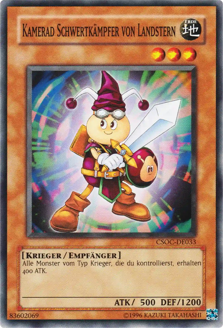 Kamerad Schwertkämpfer von Landstern Yu-Gi-Oh! Karte CSOC-DE033 Common
