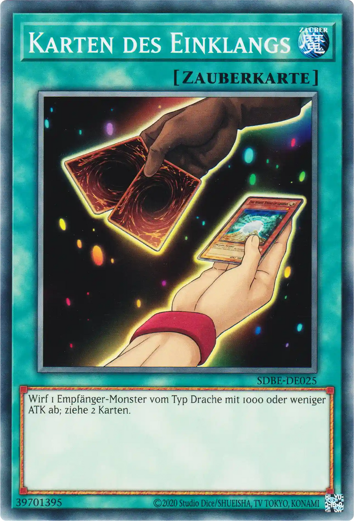Karten des Einklangs Yu-Gi-Oh! Karte SDBE-DE025 Common