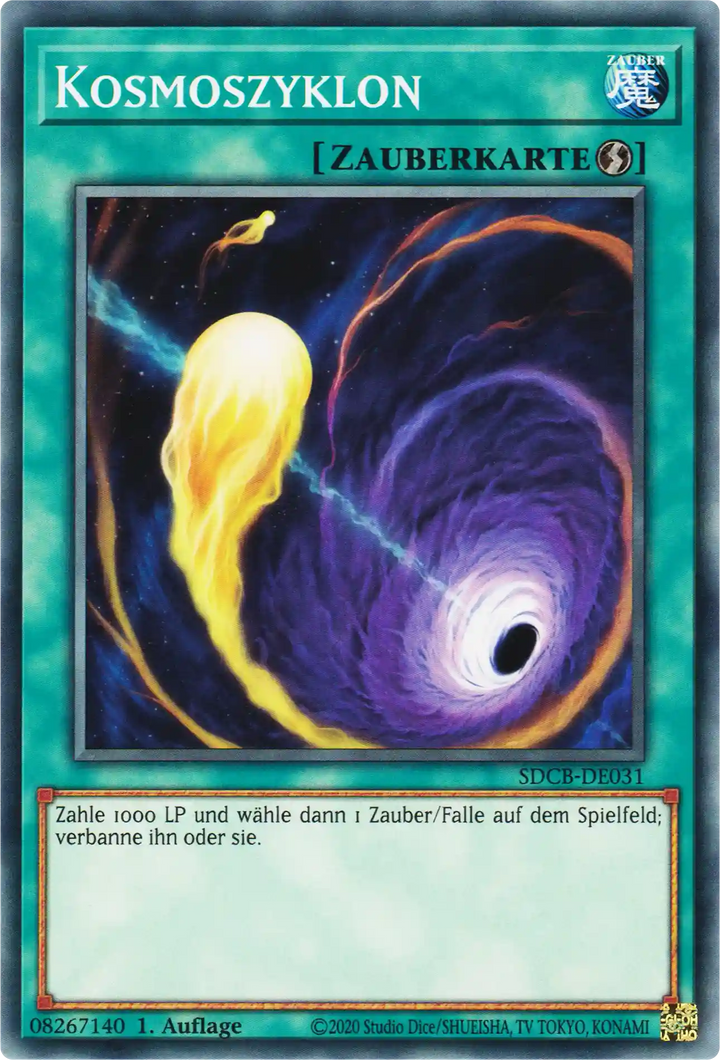 Kosmoszyklon Yu-Gi-Oh! Karte SDCB-DE031 Common