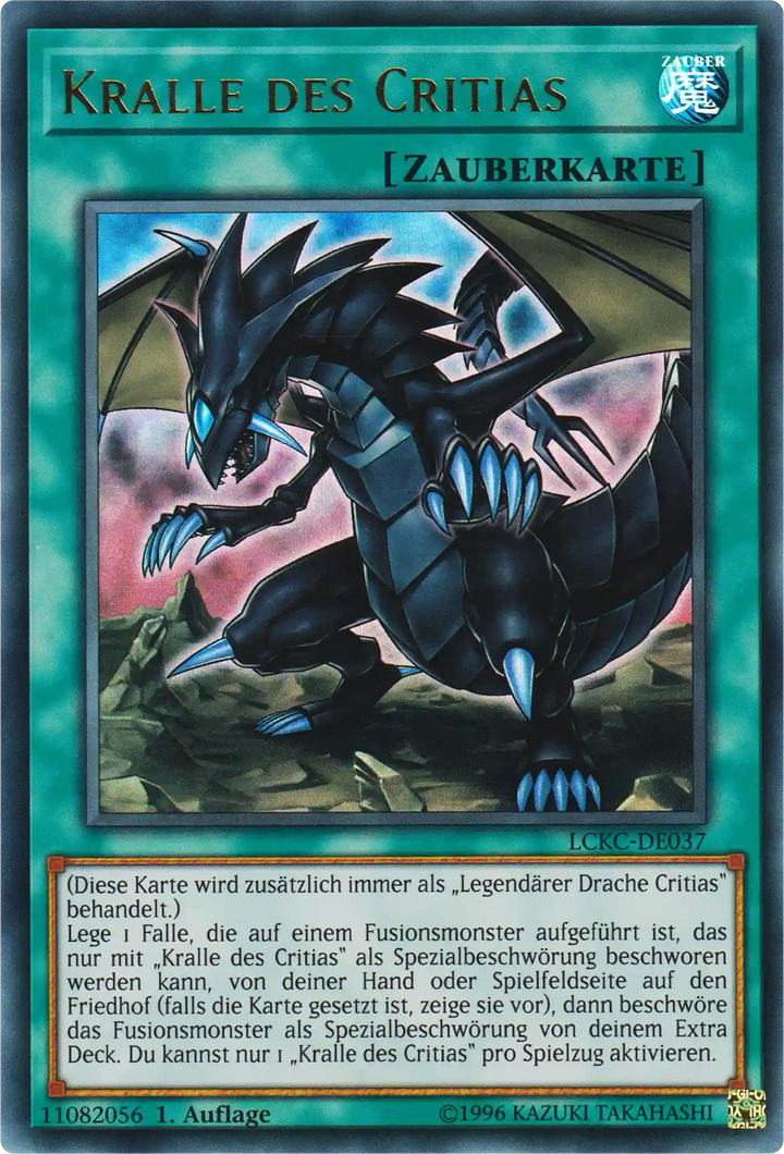 Kralle des Critias Yu-Gi-Oh! Karte LCKC-DE037 Ultra Rare