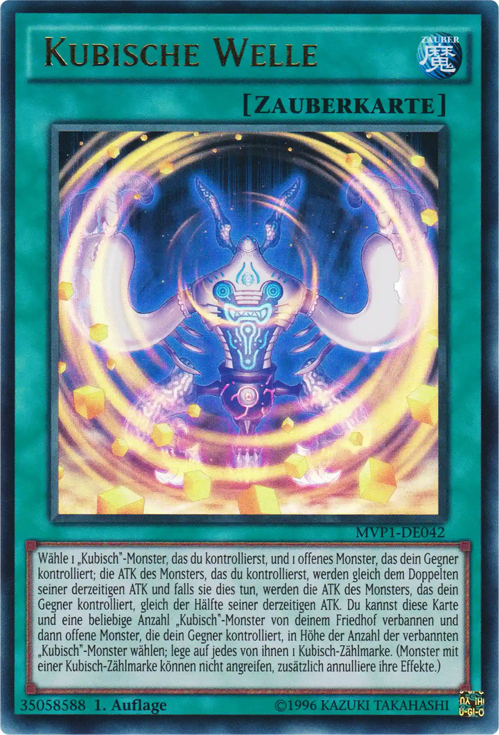 Kubische Welle Yu-Gi-Oh! Karte MVP1-DE042 Ultra Rare