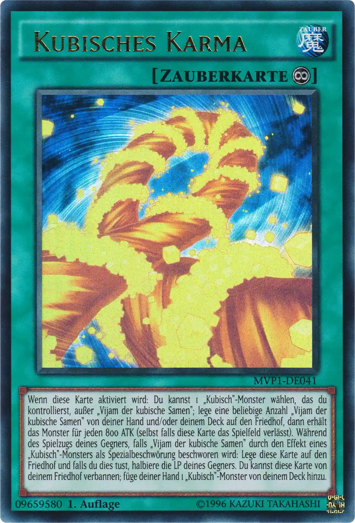 Kubisches Karma Yu-Gi-Oh! Karte MVP1-DE041 Ultra Rare