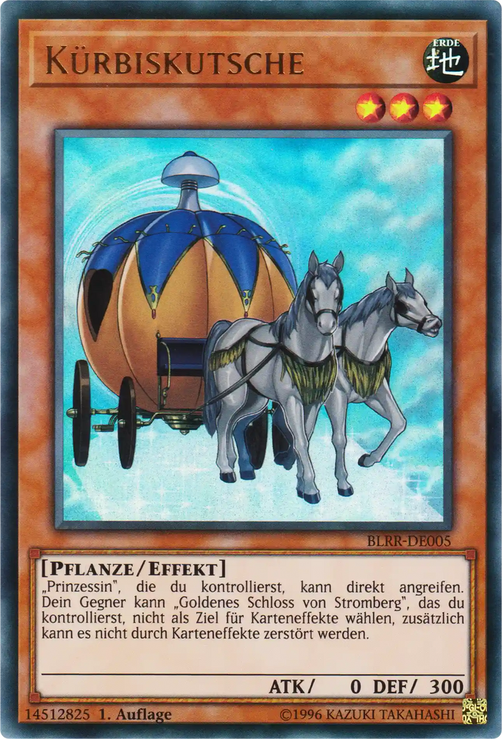 Kürbiskutsche Yu-Gi-Oh! Karte BLRR-DE005 Ultra Rare