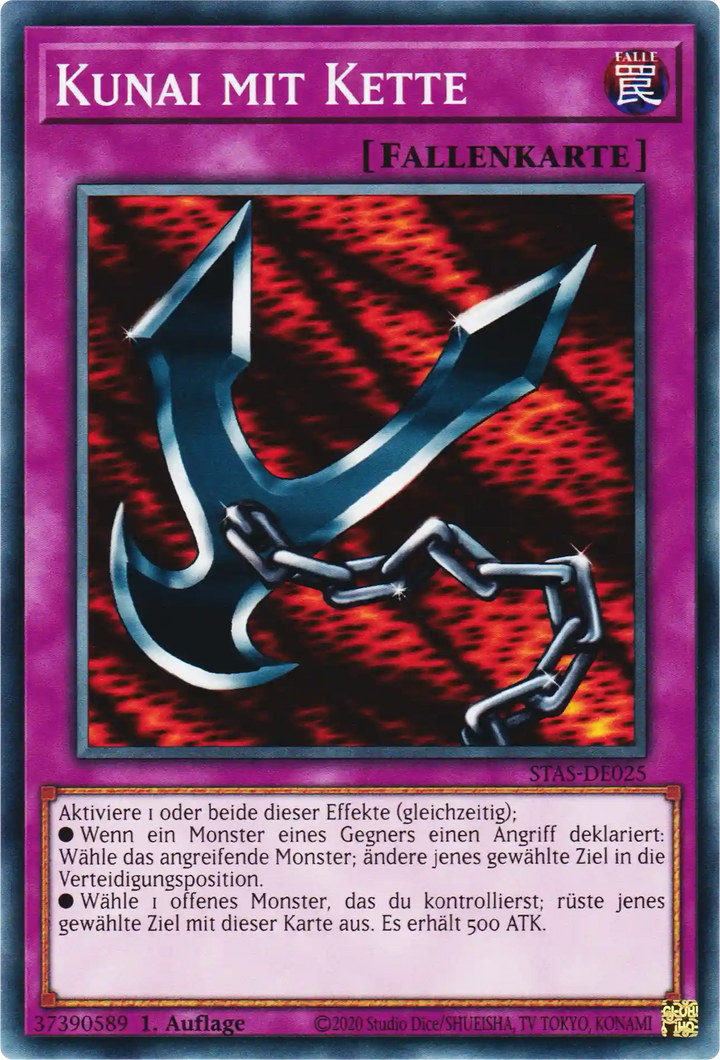 Kunai mit Kette Yu-Gi-Oh! Karte STAS-DE025 Common