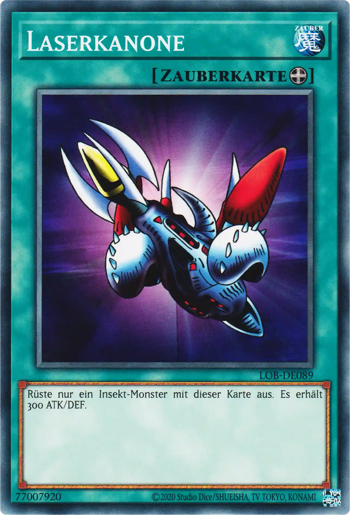Laserkanone Yu-Gi-Oh! Karte LOB-DE089 Common