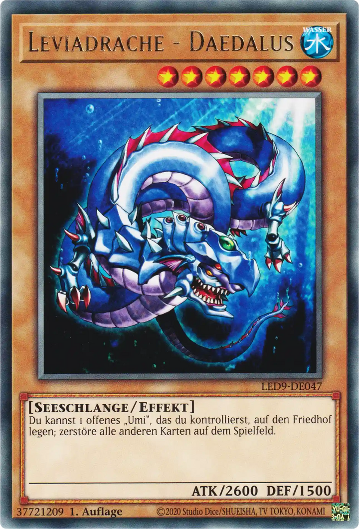 Leviadrache - Daedalus Yu-Gi-Oh! Karte LED9-DE047 Rare