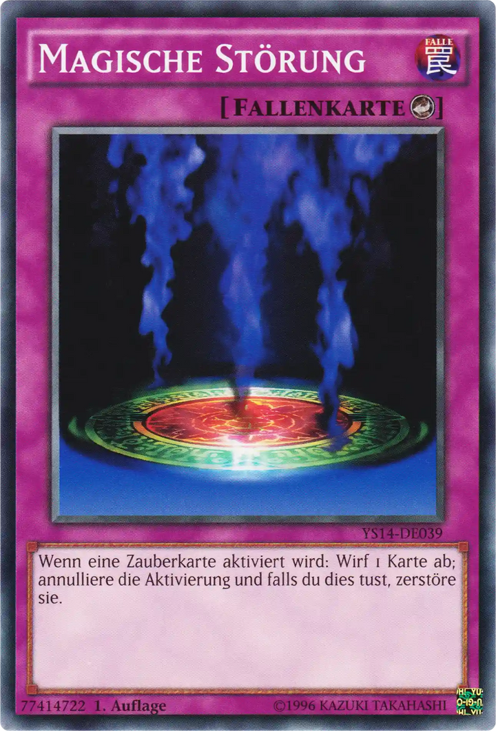 Magische Störung Yu-Gi-Oh! Karte YS14-DE039 Common