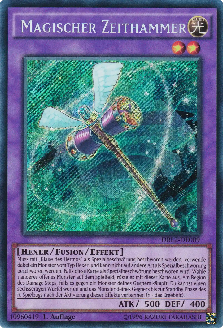 Magischer Zeithammer Yu-Gi-Oh! Karte DRL2-DE009 Secret Rare