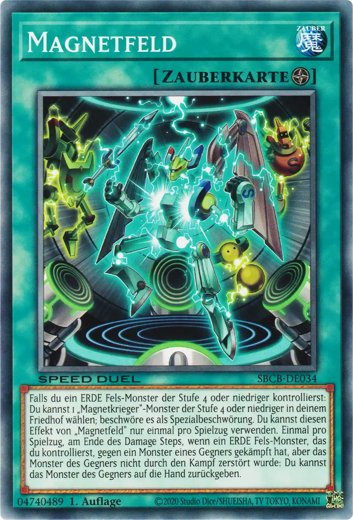 Magnetfeld Yu-Gi-Oh! Karte SBCB-DE034 Common