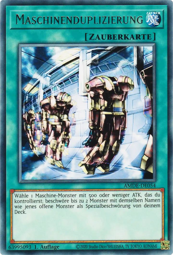 Maschinenduplizierung Yu-Gi-Oh! Karte AMDE-DE054 Rare