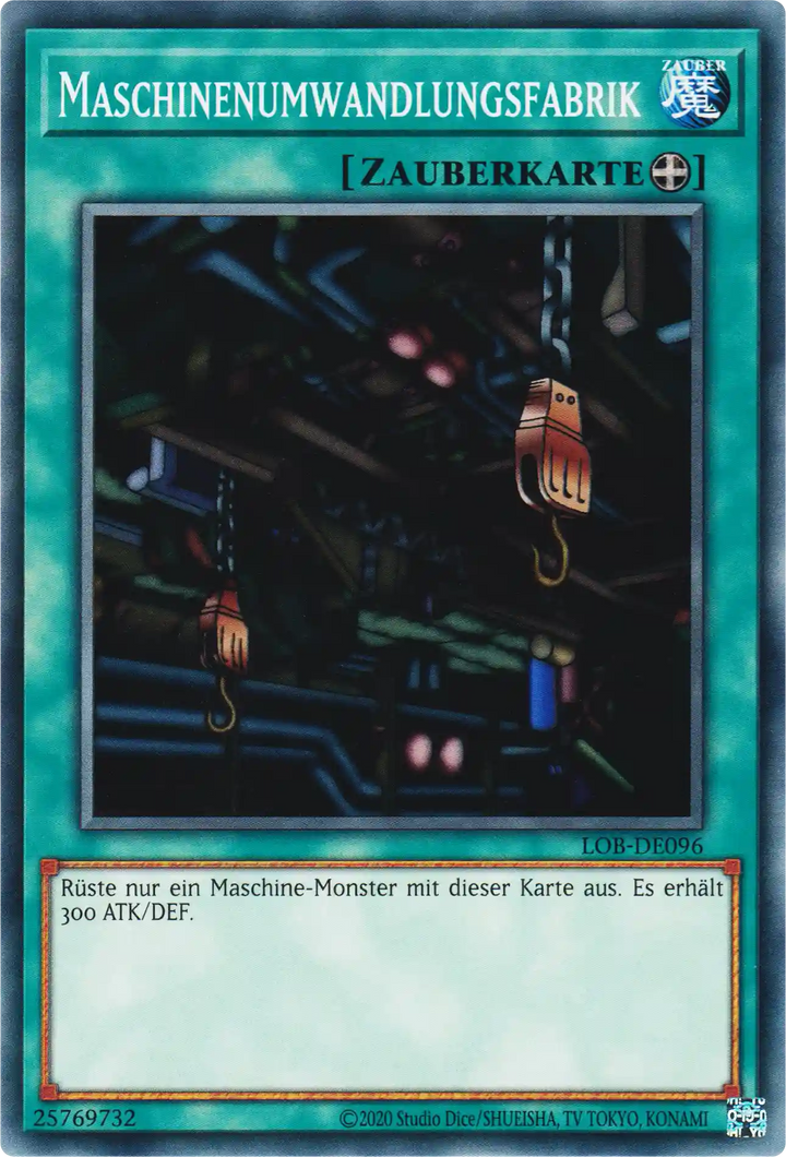 Maschinenumwandlungsfabrik Yu-Gi-Oh! Karte LOB-DE096 Common