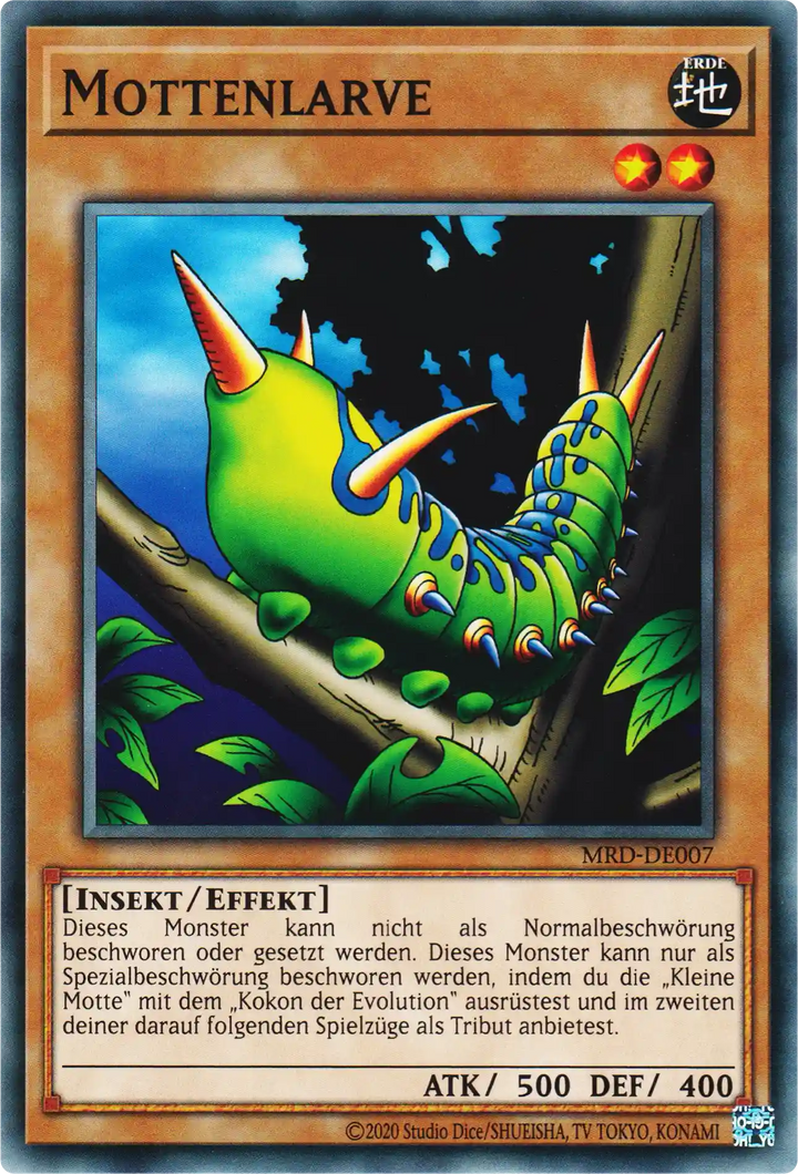 Mottenlarve Yu-Gi-Oh! Karte MRD-DE007 Common