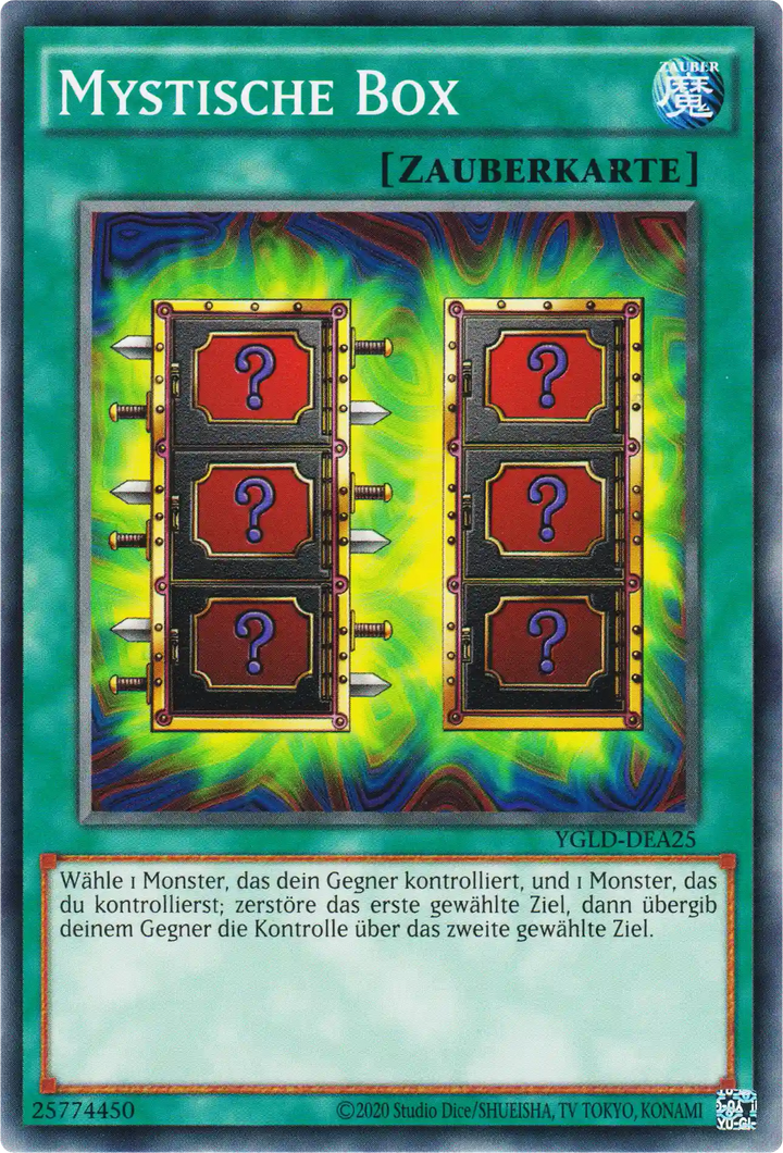 Mystische Box Yu-Gi-Oh! Karte YGLD-DEA25 Common