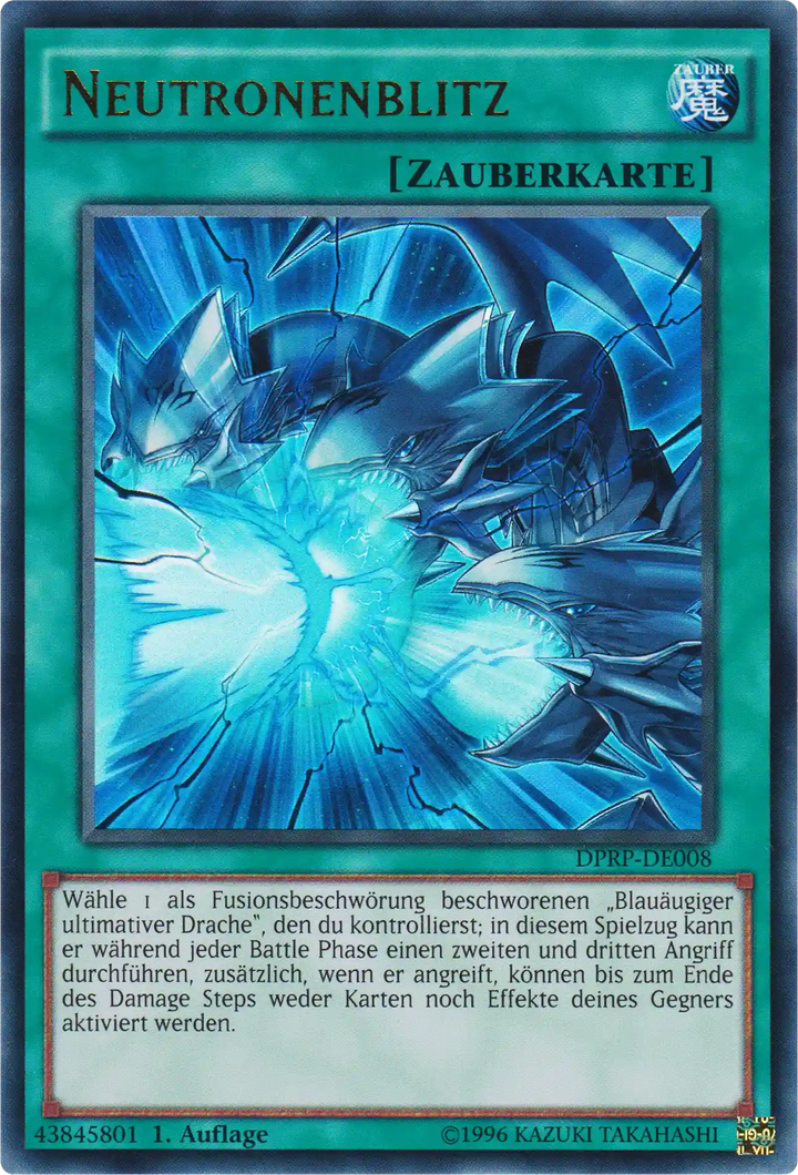 Neutronenblitz Yu-Gi-Oh! Karte DPRP-DE008 Ultra Rare