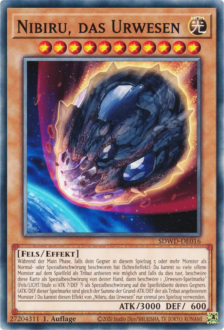 Nibiru, das Urwesen Yu-Gi-Oh! Karte SDWD-DE016 Common
