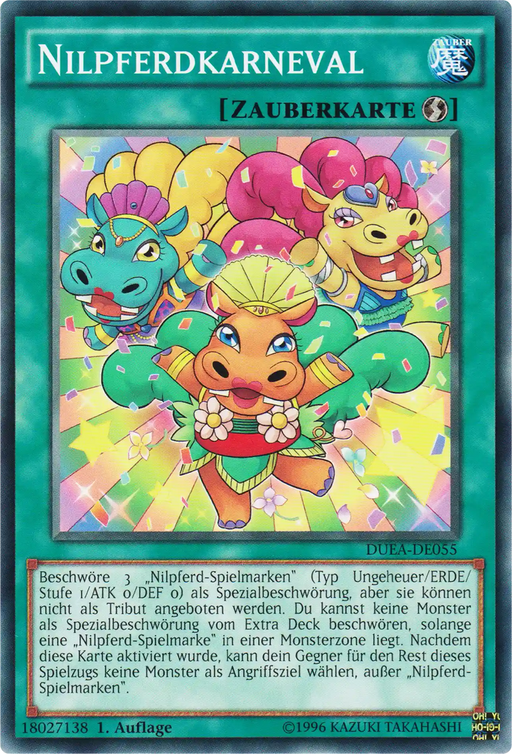 Nilpferdkarneval Yu-Gi-Oh! Karte DUEA-DE055 Common