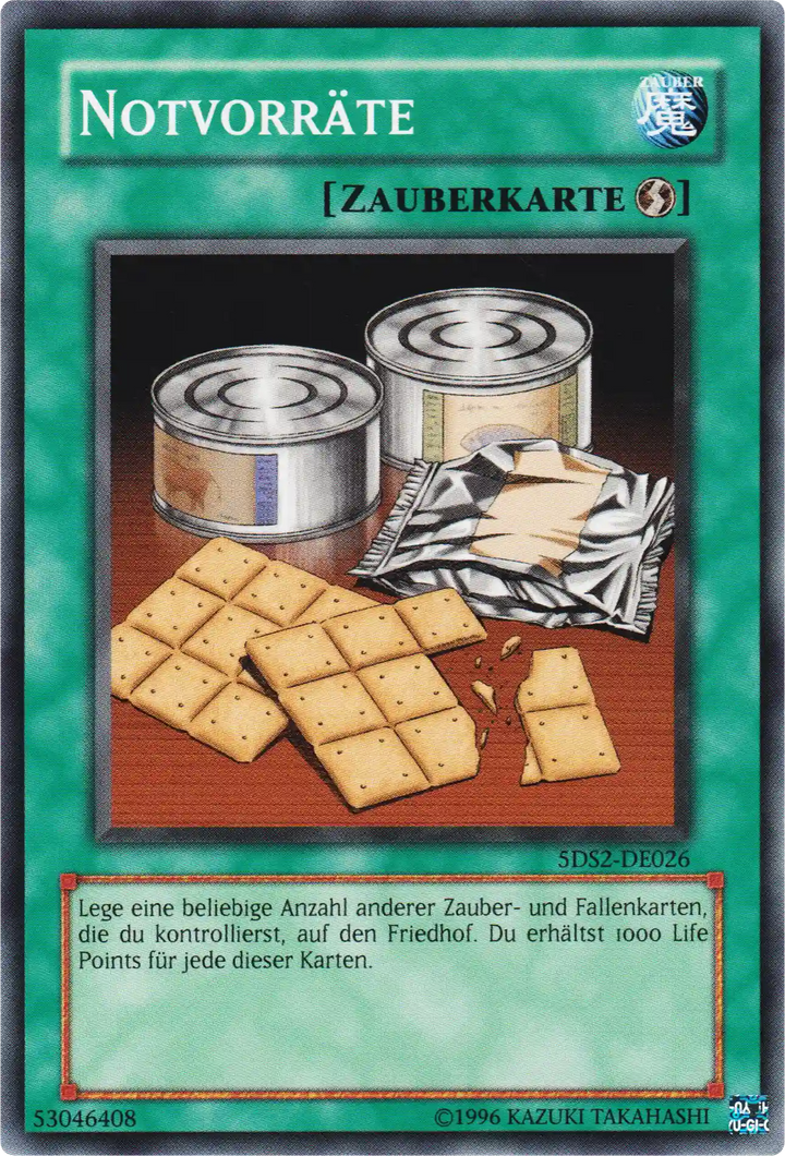 Notvorräte Yu-Gi-Oh! Karte 5DS2-DE026 Common