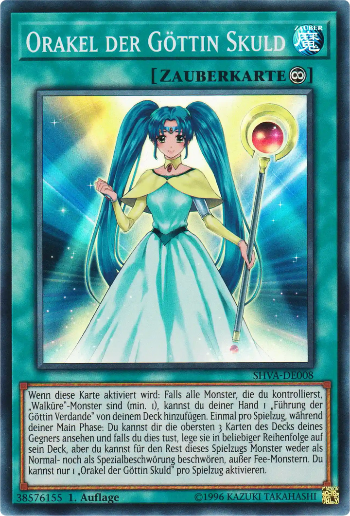 Orakel der Göttin Skuld Yu-Gi-Oh! Karte SHVA-DE008 Super Rare