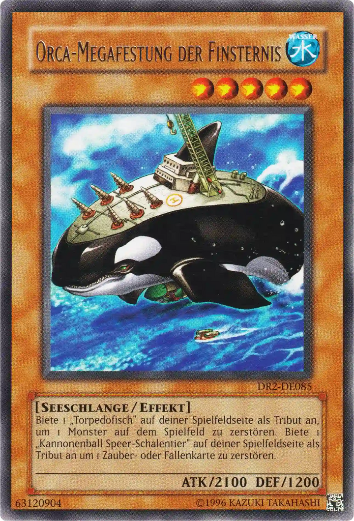 Orca-Megafestung der Finsternis Yu-Gi-Oh! Karte DR2-DE085 Rare