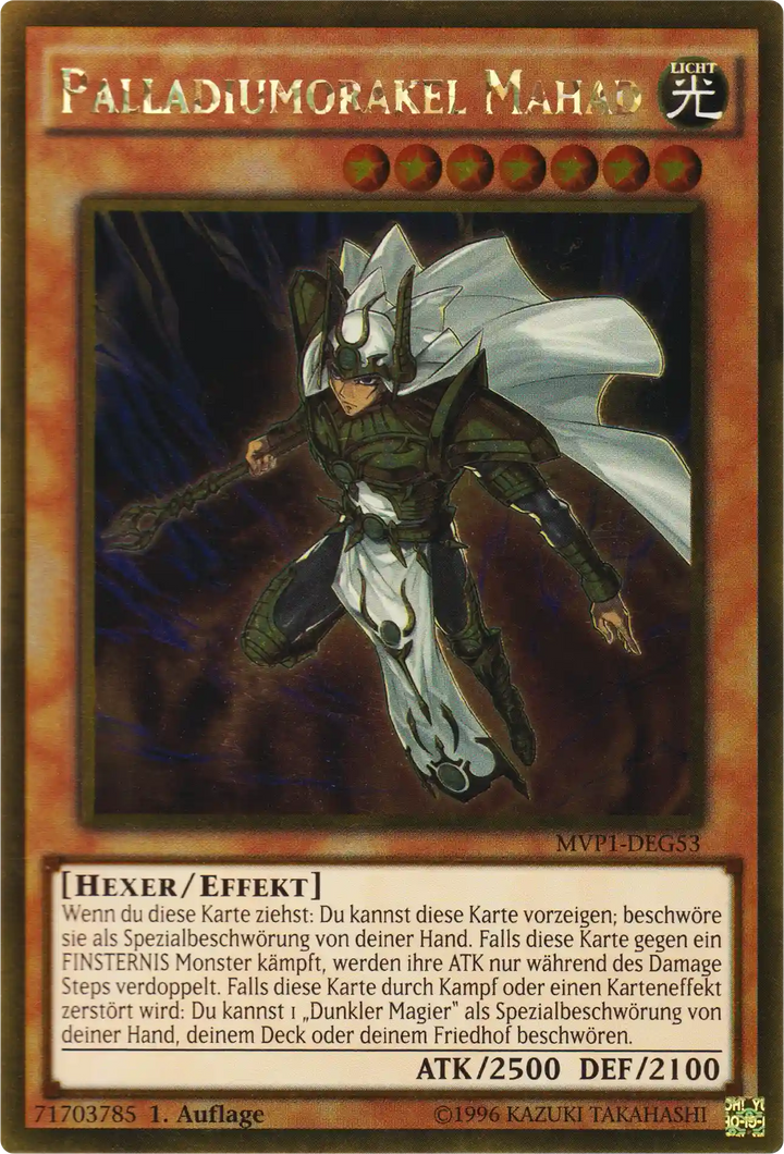 Pandemischer Drache Yu-Gi-Oh! Karte MVP1-DEG53 Gold Rare