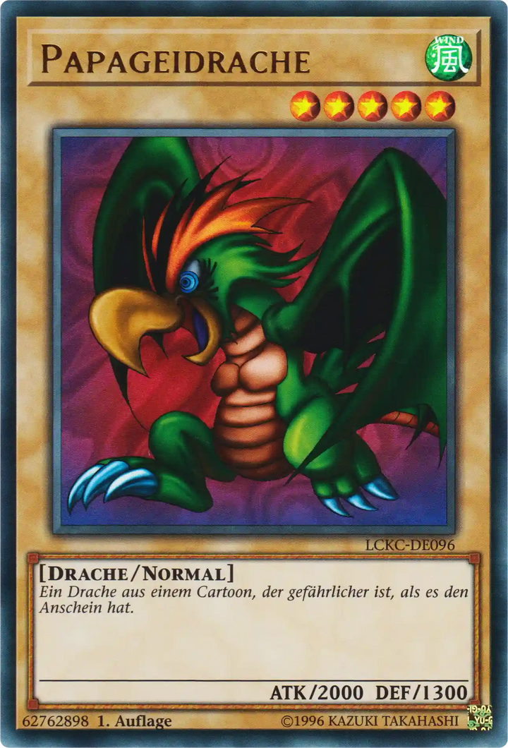 Papageidrache Yu-Gi-Oh! Karte LCKC-DE096 Ultra Rare