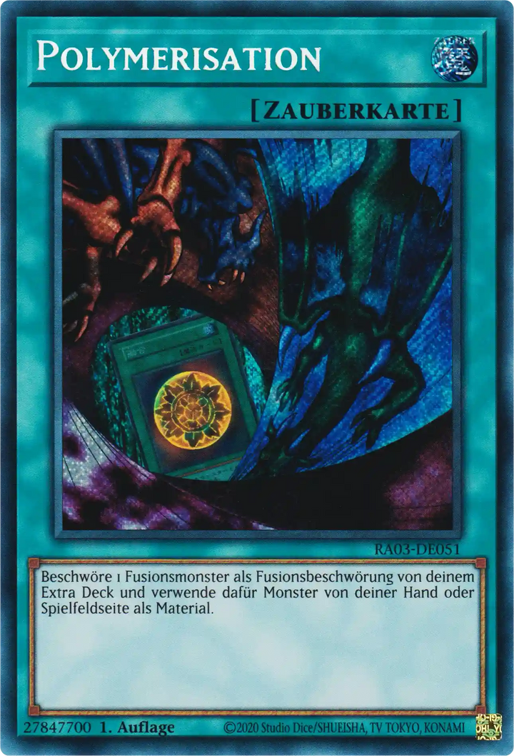 Polymerisation Yu-Gi-Oh! Karte RA03-DE051 Secret Rare