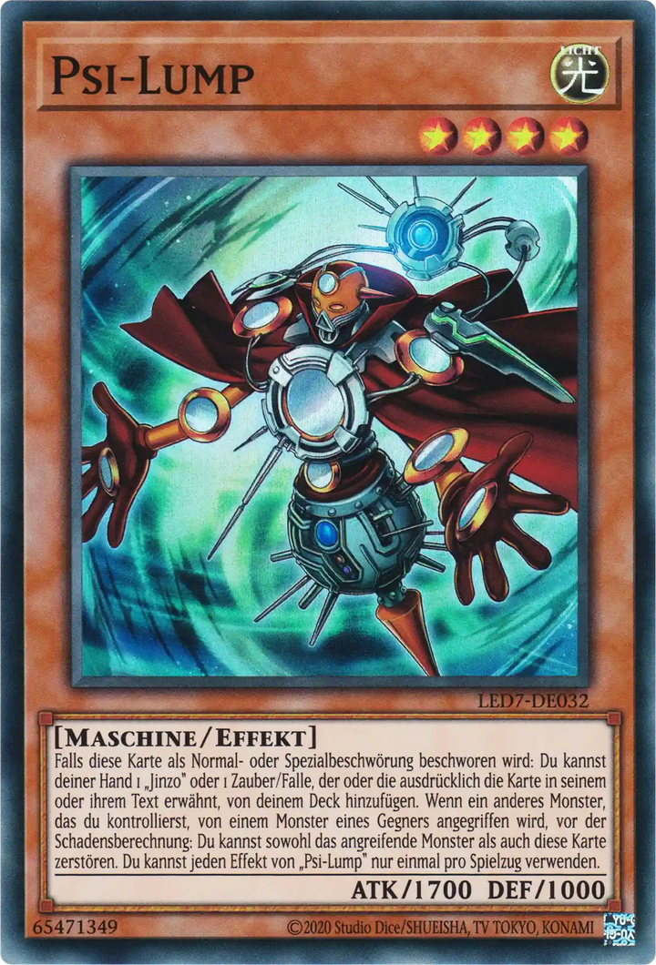 Psi-Lump Yu-Gi-Oh! Karte LED7-DE032 Super Rare