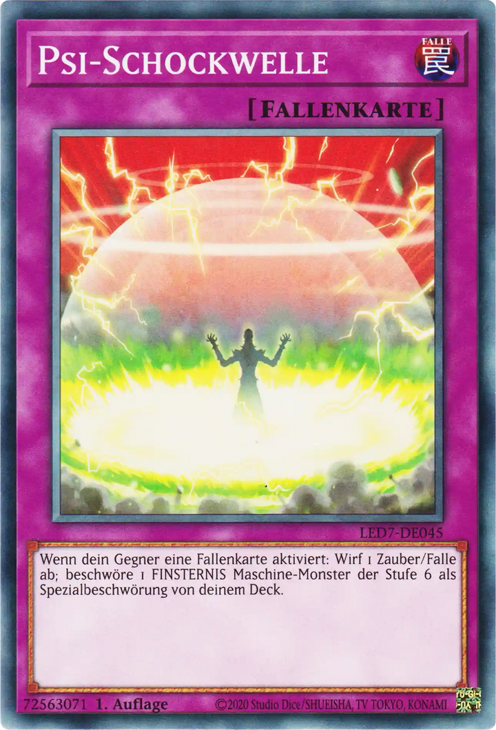 Psi-Schockwelle Yu-Gi-Oh! Karte LED7-DE045 Common