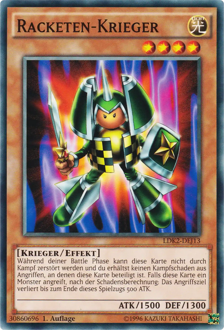 Racketen-Krieger Yu-Gi-Oh! Karte LDK2-DEJ13 Common