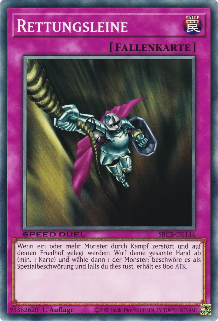 Rettungsleine Yu-Gi-Oh! Karte SBCB-DE144 Common