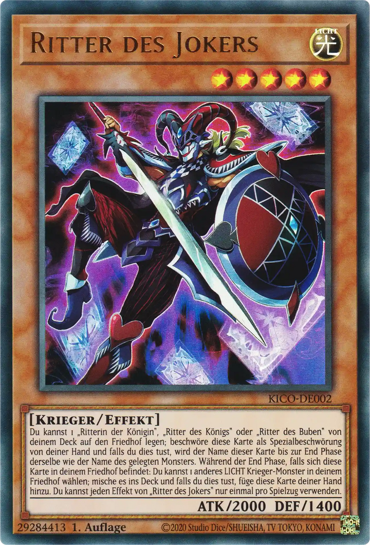 Ritter des Jokers Yu-Gi-Oh! Karte KICO-DE002 Ultra Rare