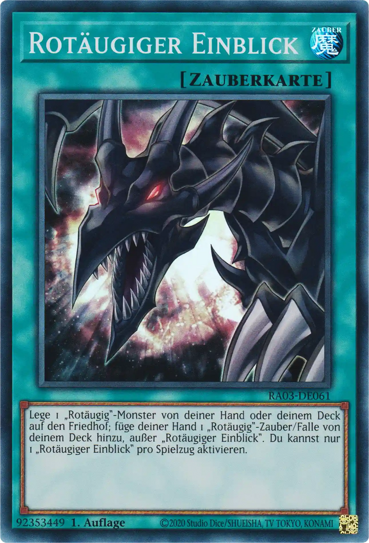 Rotäugiger Einblick Yu-Gi-Oh! Karte RA03-DE061 Super Rare