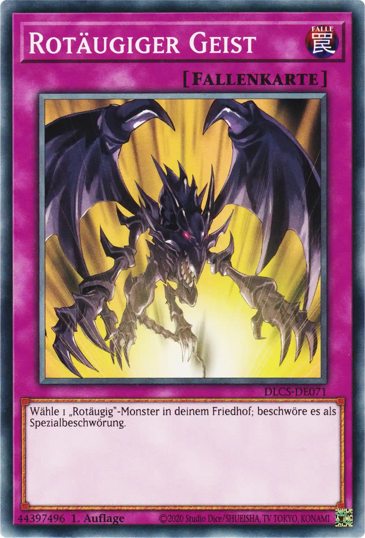 Rotäugiger Geist Yu-Gi-Oh! Karte DLCS-DE071 Common