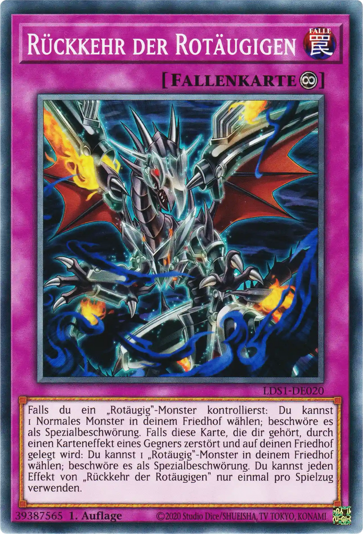 Rückkehr der Rotäugigen Yu-Gi-Oh! Karte LDS1-DE020 Common