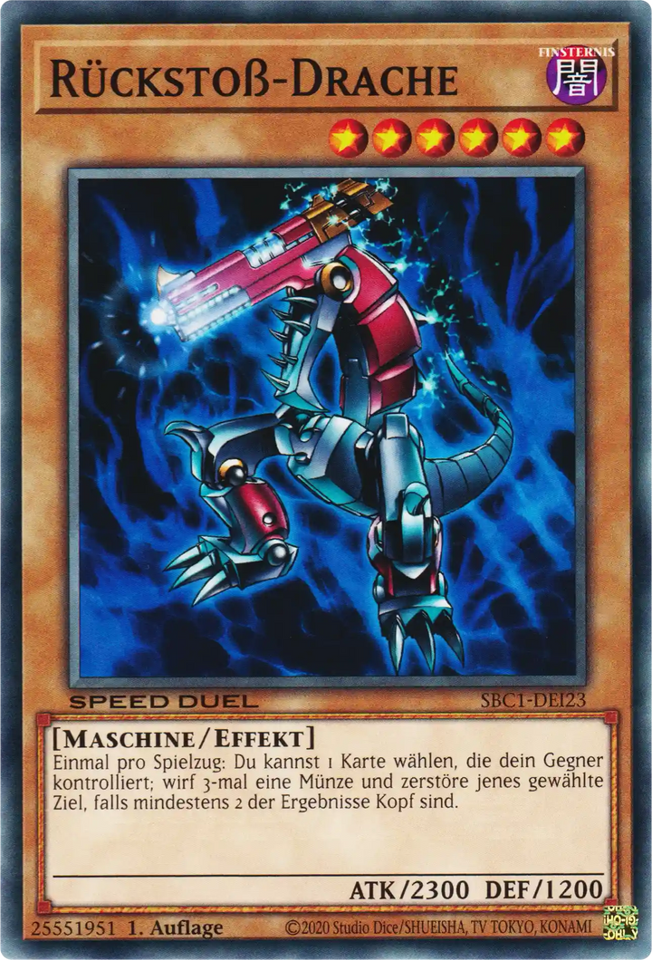 Rückstoß-Drache Yu-Gi-Oh! Karte SBC1-DEI23 Common