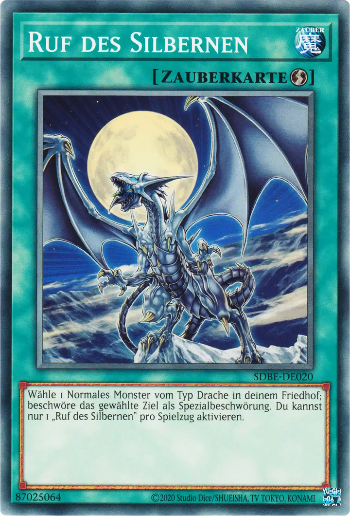 Ruf des Silbernen Yu-Gi-Oh! Karte SDBE-DE020 Common