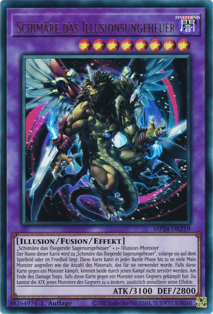 Schimäre das Illusionsungeheuer Yu-Gi-Oh! Karte MP24-DE219 Ultra Rare