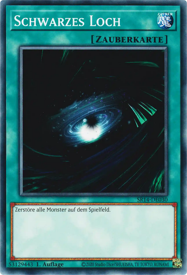 Schwarzes Loch Yu-Gi-Oh! Karte SR14-DE030 Common