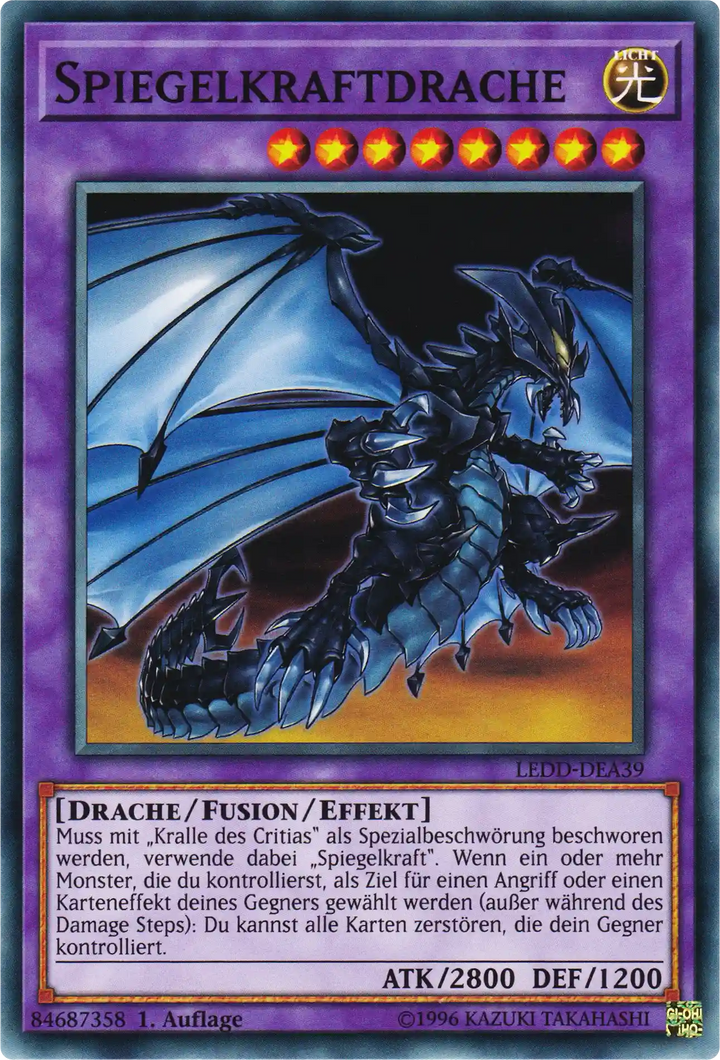 Spiegelkraftdrache Yu-Gi-Oh! Karte LEDD-DEA39 Common