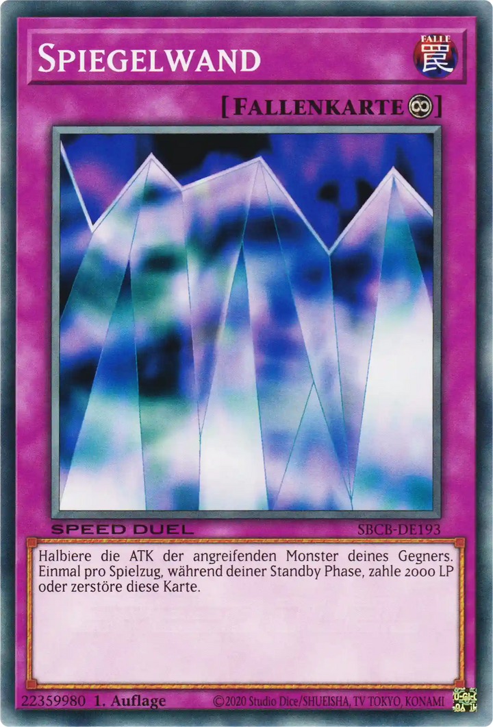 Spiegelwand Yu-Gi-Oh! Karte SBCB-DE193 Common