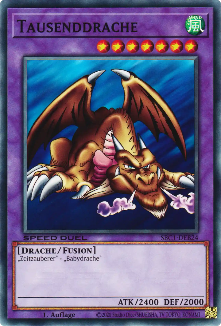 Tausenddrache Yu-Gi-Oh! Karte SBC1-DEB24 Common