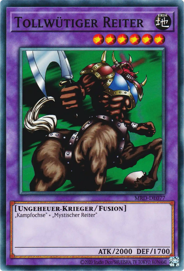 Tollwütiger Reiter Yu-Gi-Oh! Karte MRD-DE077 Common