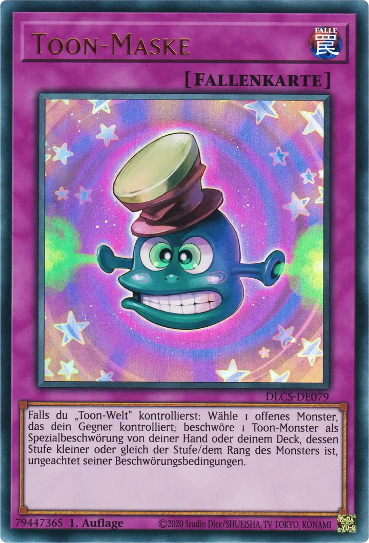 Toon-Maske Yu-Gi-Oh! Karte DLCS-DE079 Ultra Rare