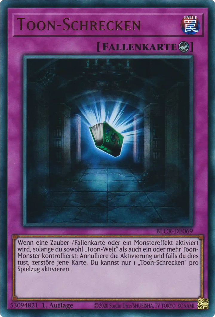 Toon-Schrecken Yu-Gi-Oh! Karte BLCR-DE069 Ultra Rare