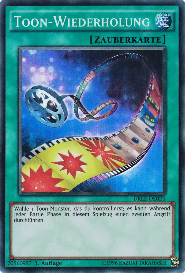 Toon-Wiederholung Yu-Gi-Oh! Karte DRL2-DE024 Super Rare